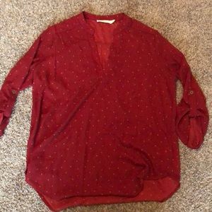 Polka dot dress shirt